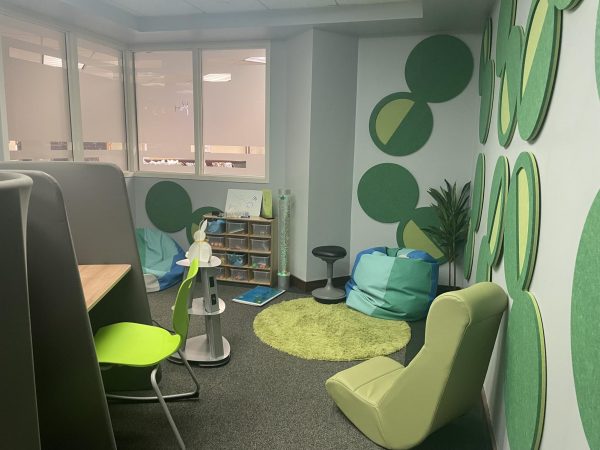 Chairs and bean bags in Parker's Den