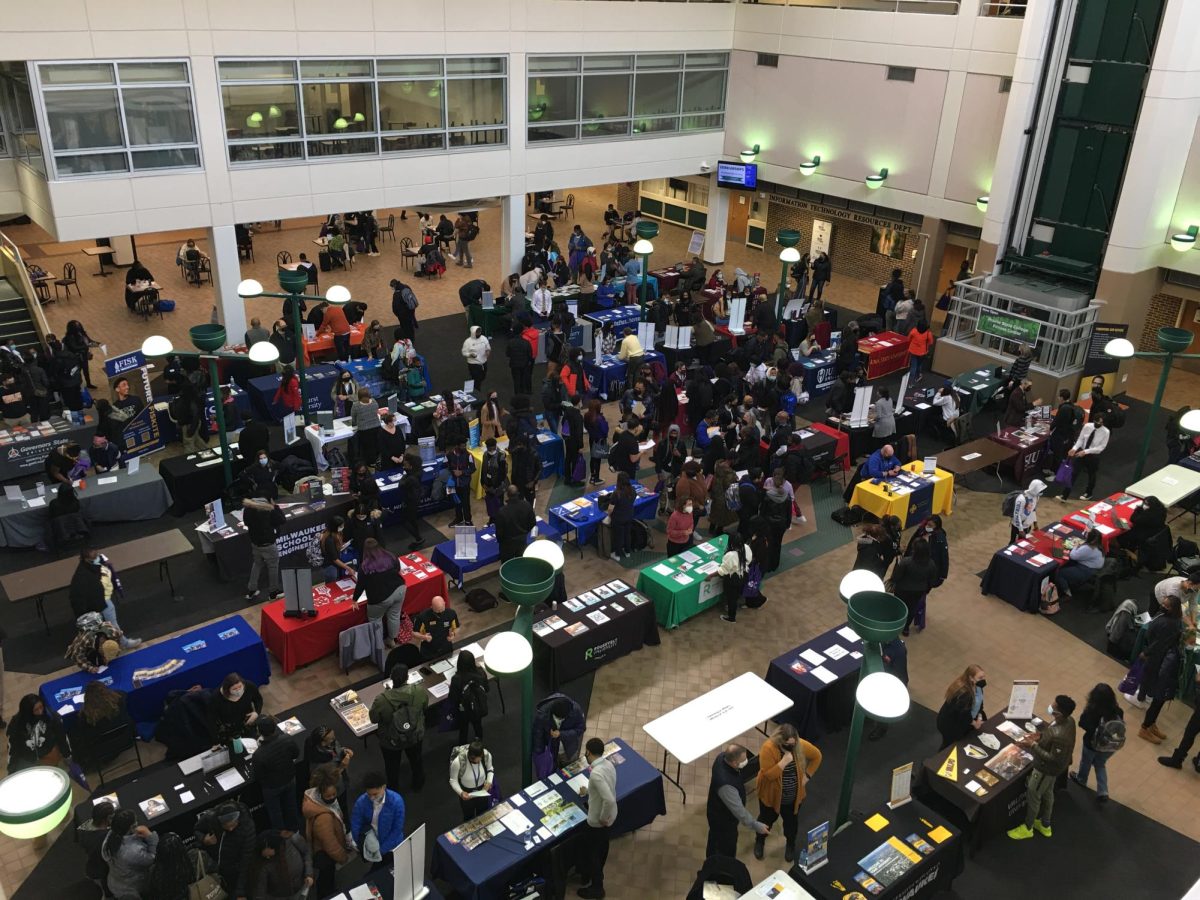 Photo taken by Sarah Hein of a transfer fair at Prairie State College in February 2022