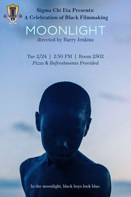 Flyer for the upcoming Movie Day on Feb. 17, 2026 at 2:30 p.m., hosted by Sigma Chi Eta. Flyer created by Gabriel Rosas