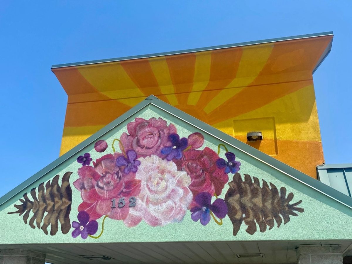 Part of the mural that resides above the entrance to Access Health Clinic at 152 W Lincoln Hwy, Chicago Heights, IL 60411
